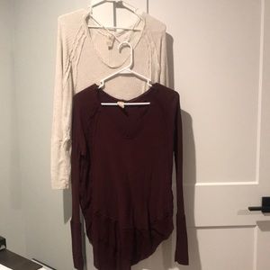 🔸2🔸WE THE FREE Long Sleeve Tops